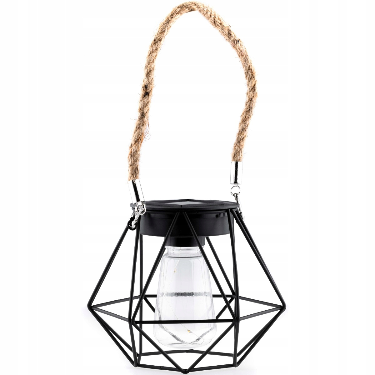 Zápustná solárna lampa NNLED čierna 12 cm 1 ks.